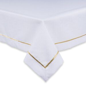 Obrus ze złotą lamówką