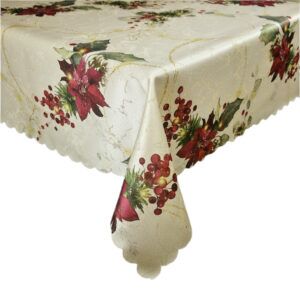 Obrus na świąteczny stół z motywem gwiazdy betlejemskiej