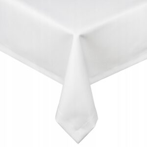 Biały obrus plamoodporny 140x180 cm gruby CLASSIC klasyczny Obrusy na stół