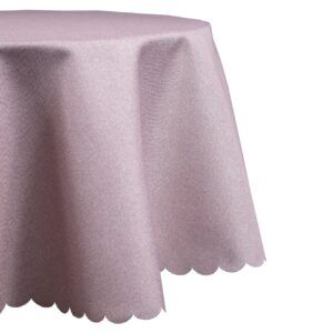 Obrus na okrągły stół plamoodporny różowy Ø 150 cm