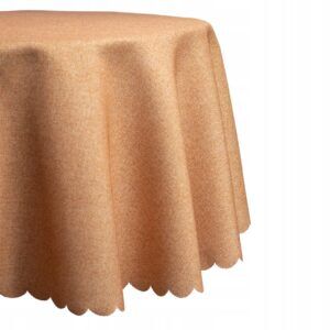 Obrus na okrągły stół plamoodporny ceglany koło wymiar Ø 110 cm wodoodporny